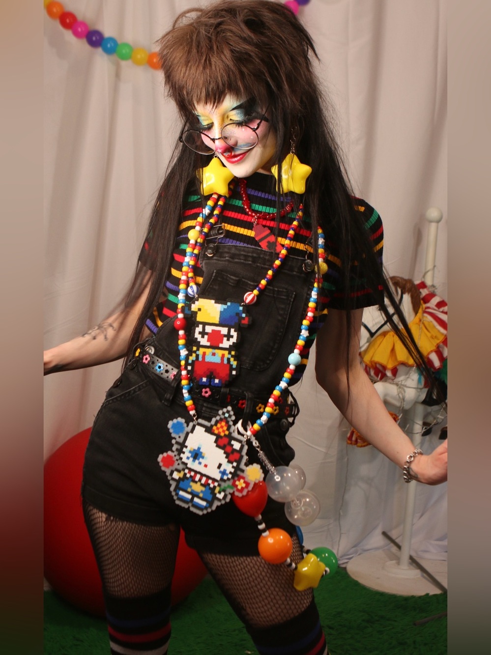 Clown Perler Necklace 🤡⭐️
